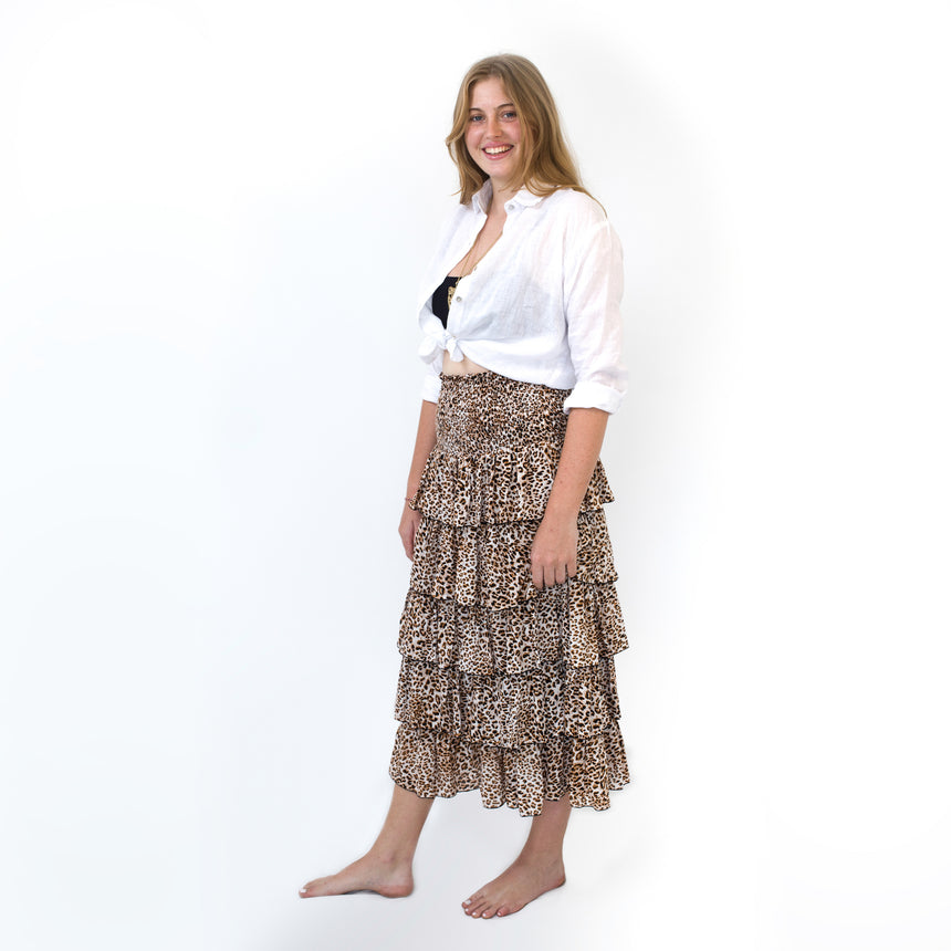 Korcula Skirt in Leopard