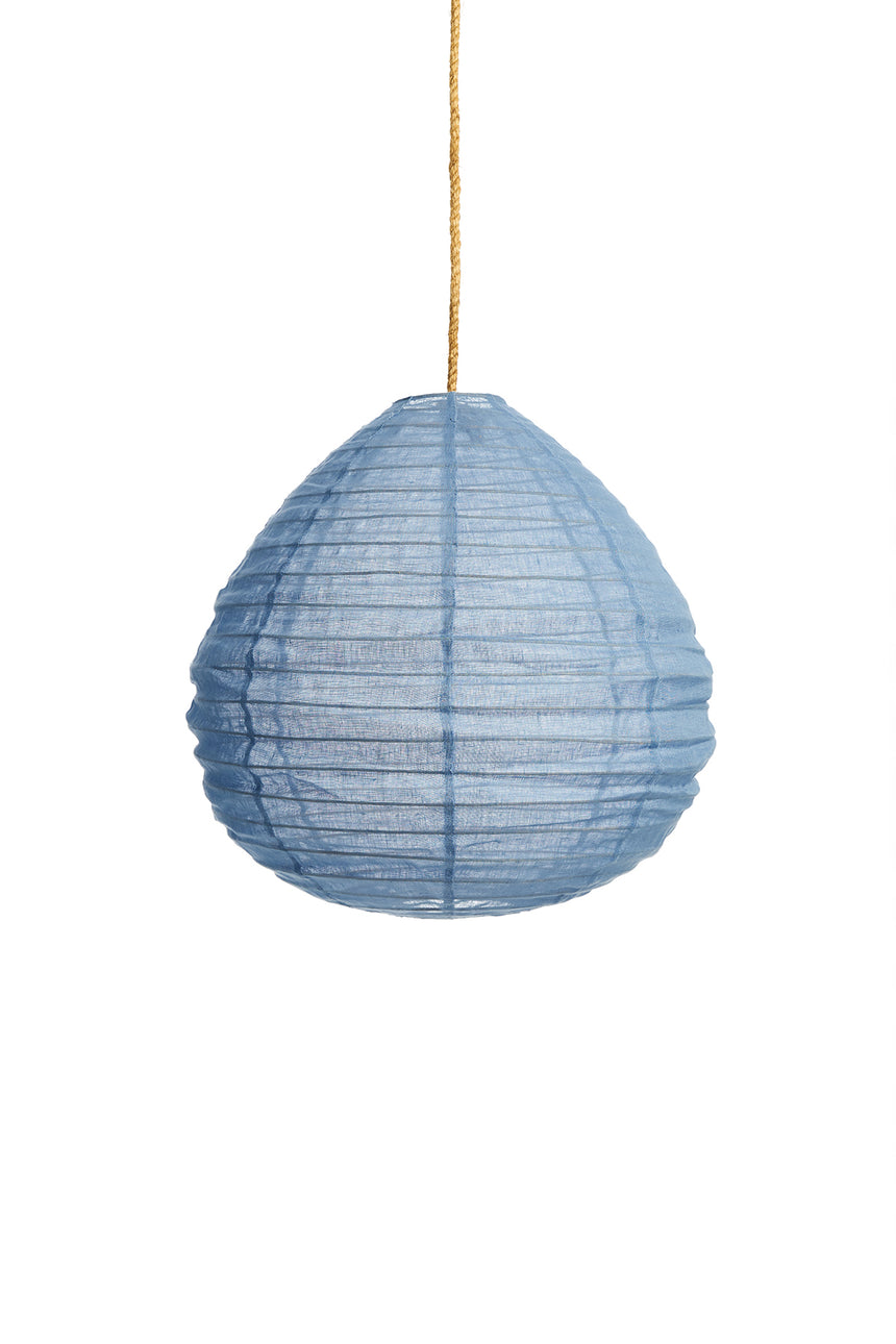 Linen Periwinkle Pear Lantern