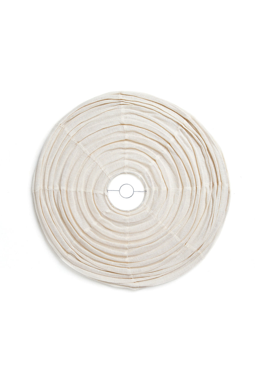 Linen Ivory Round Lantern