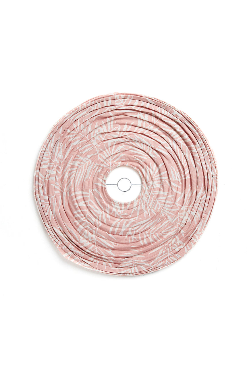 Cotton Pink Palm Leaf Lanterns