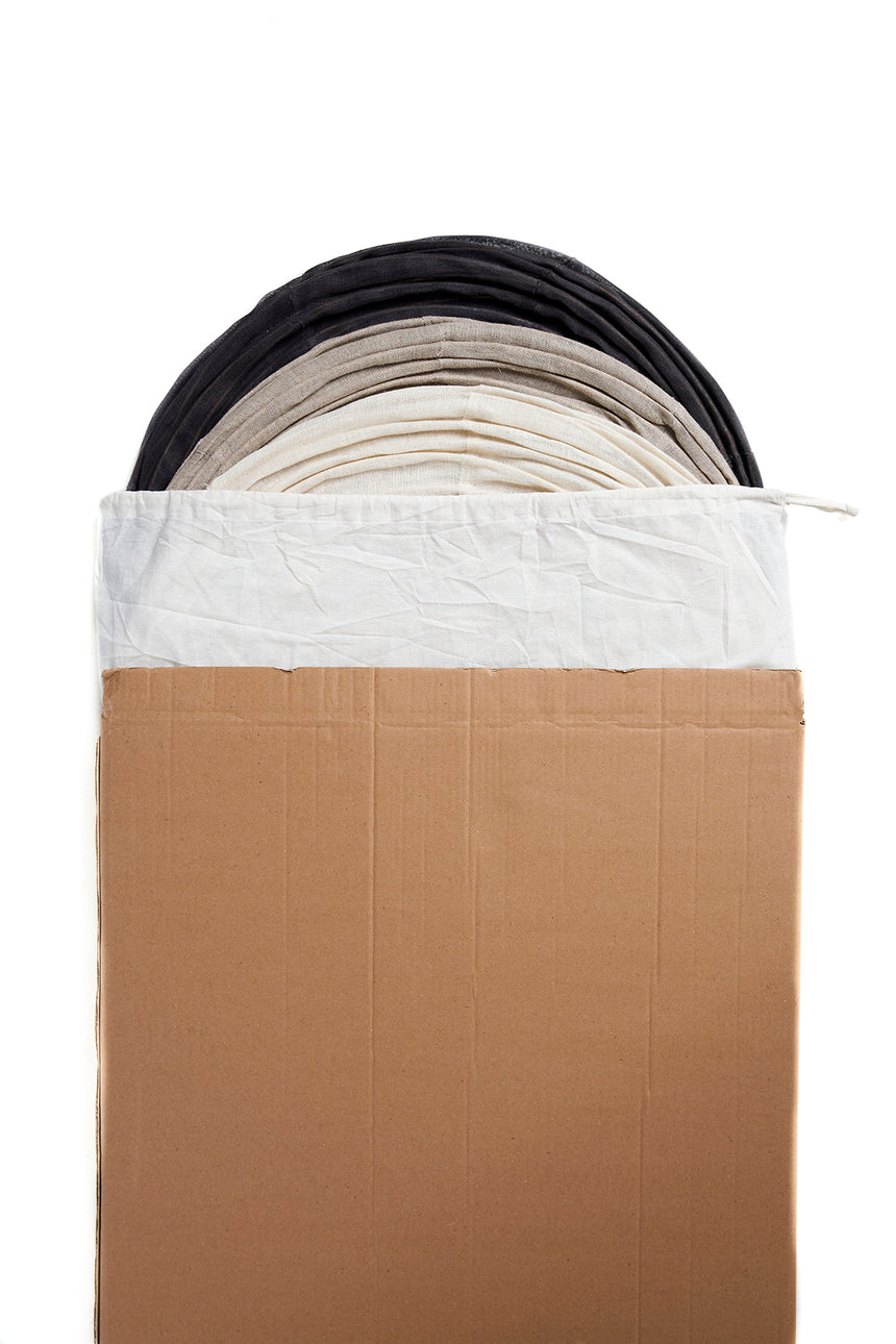 Cotton Palm Charcoal Lantern