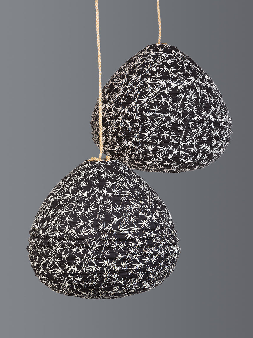 Cotton Charcoal Bamboo Pear Lantern