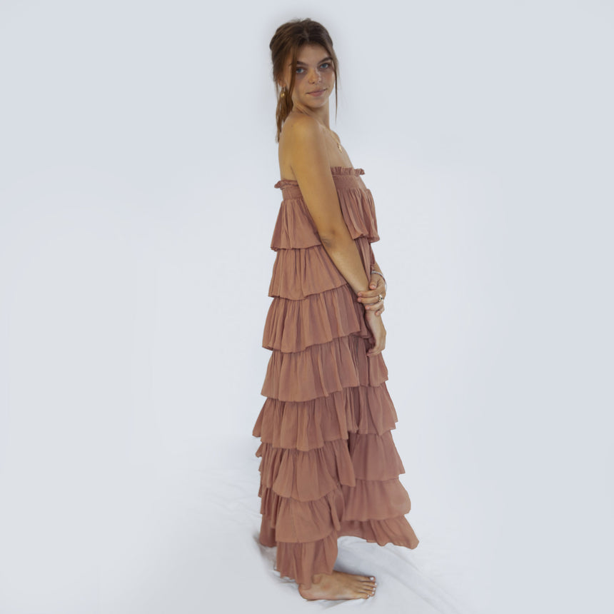 Silba Maxi Dress in Cocoa