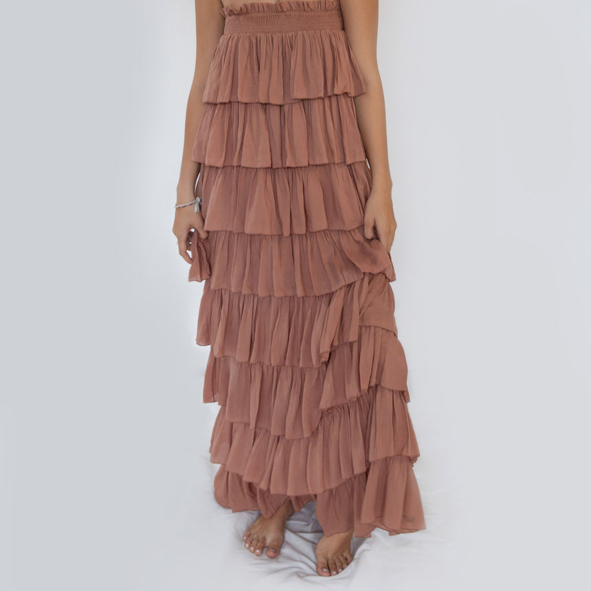 Silba Maxi Dress in Cocoa