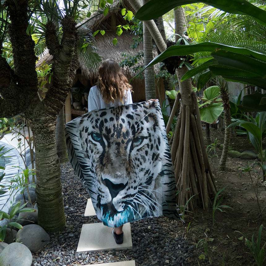 Into the Wild Leopard Sarong