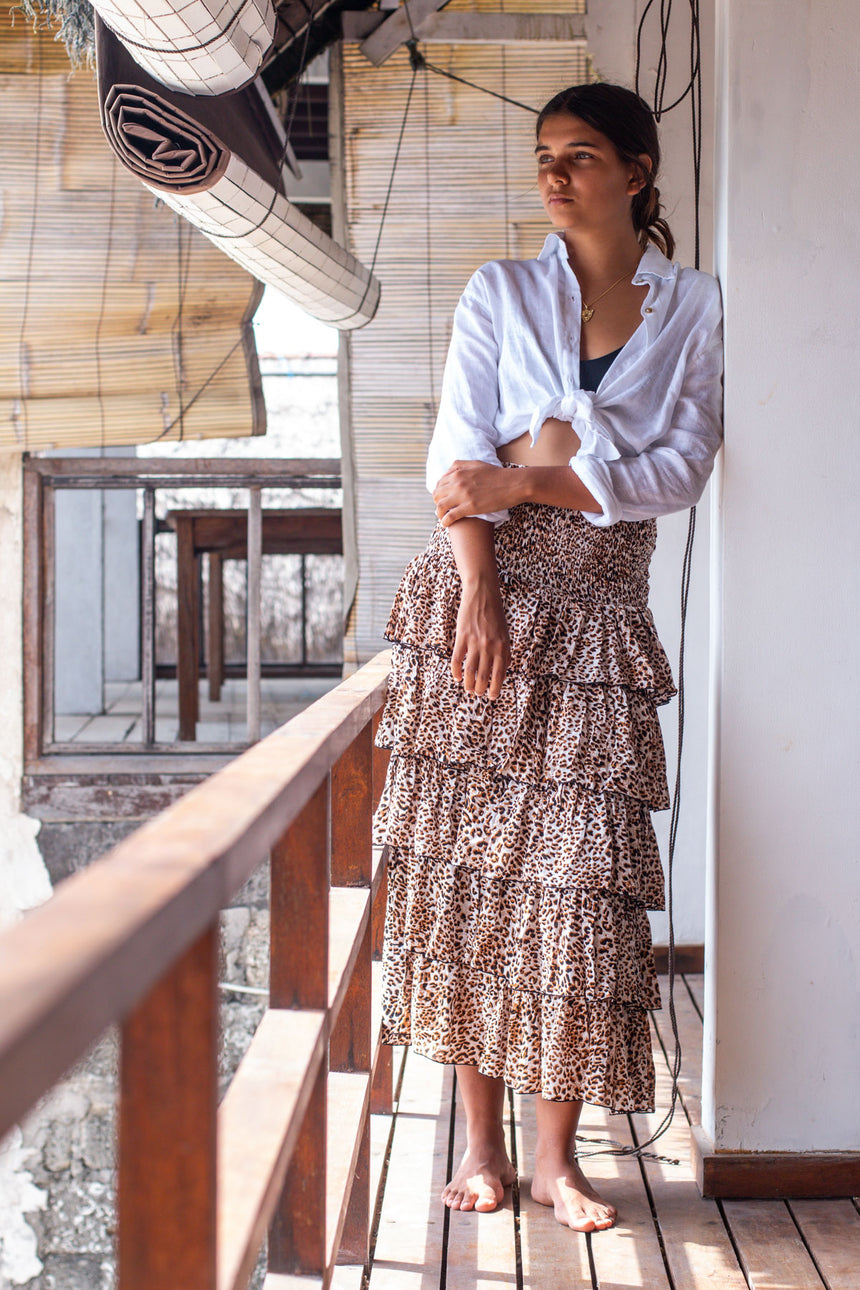Korcula Skirt in Leopard