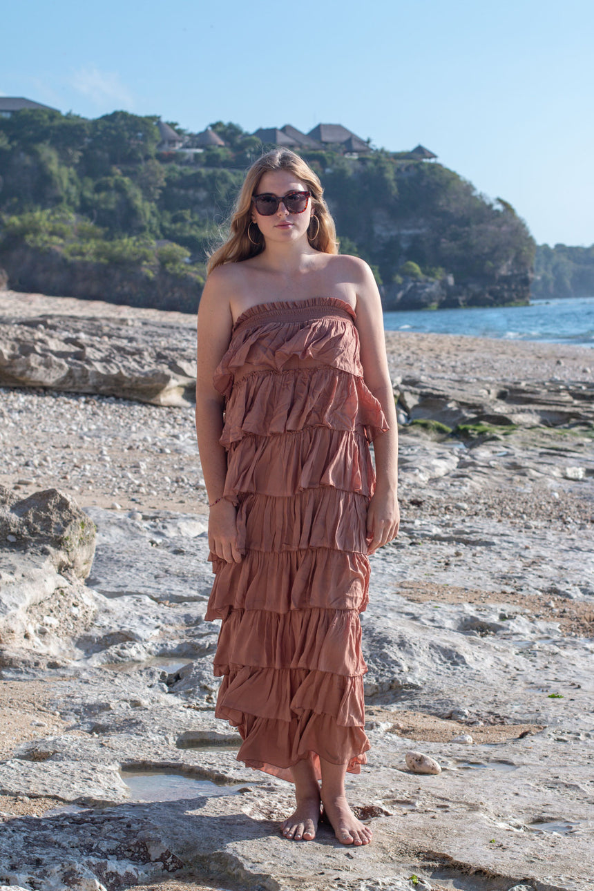 Silba Maxi Dress in Cocoa