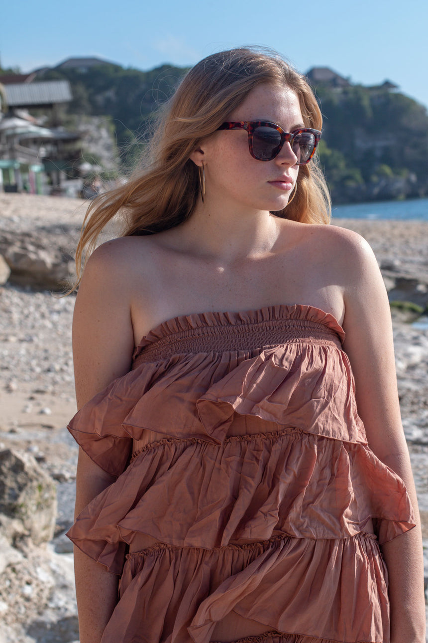 Silba Maxi Dress in Cocoa