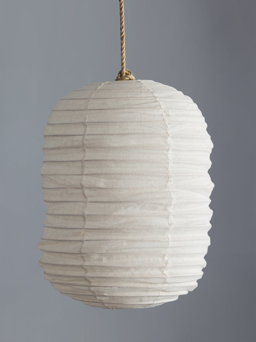 Linen Ivory Round Lantern
