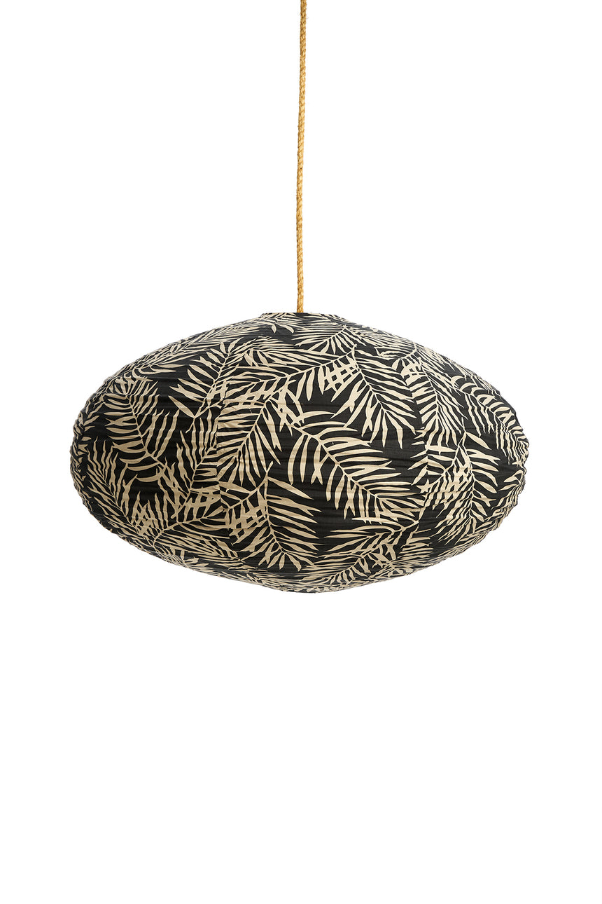 Cotton Palm Charcoal Lantern