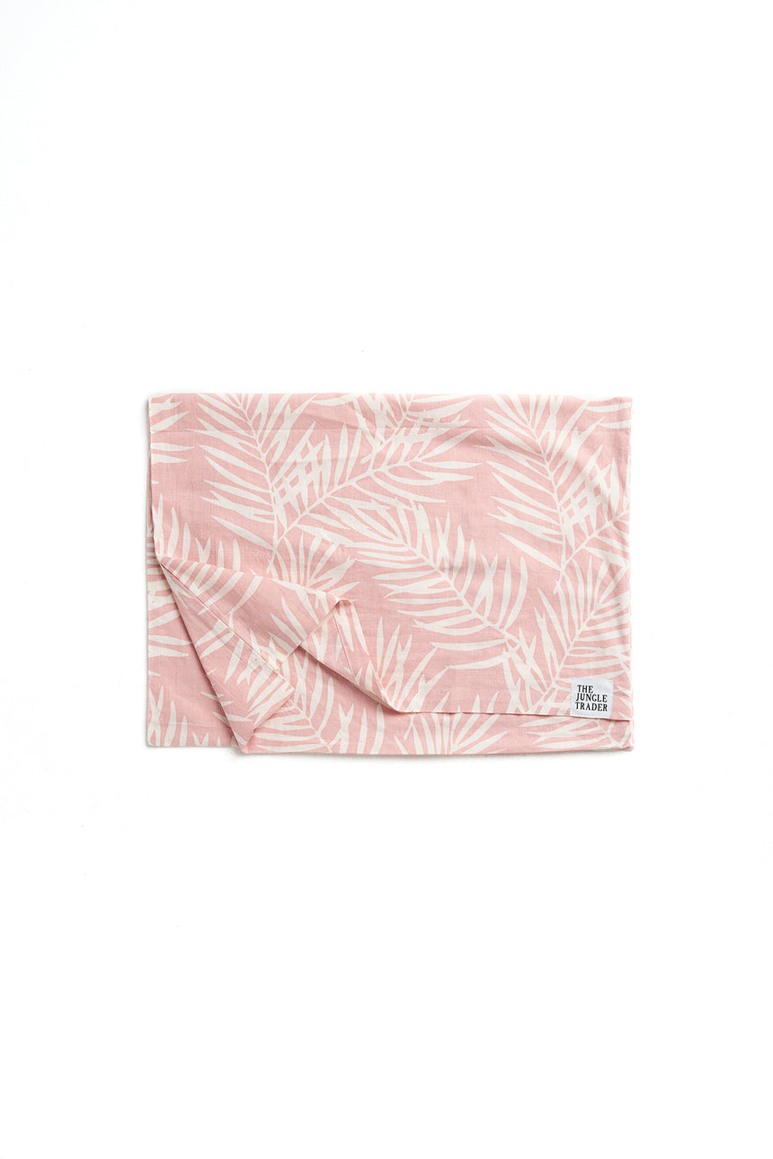 Pink Palm Pillow Case - set of 2