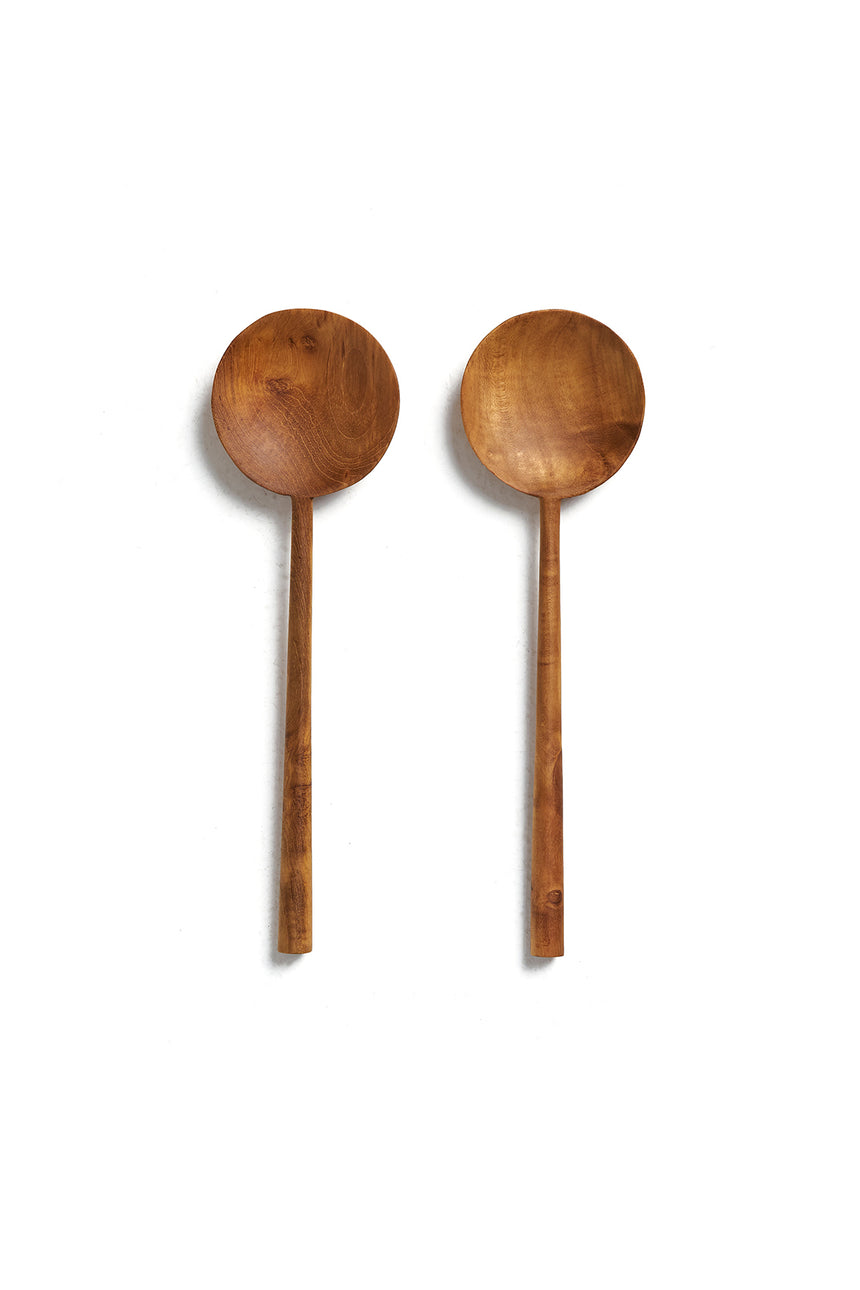 Wood Salad Spoon Set