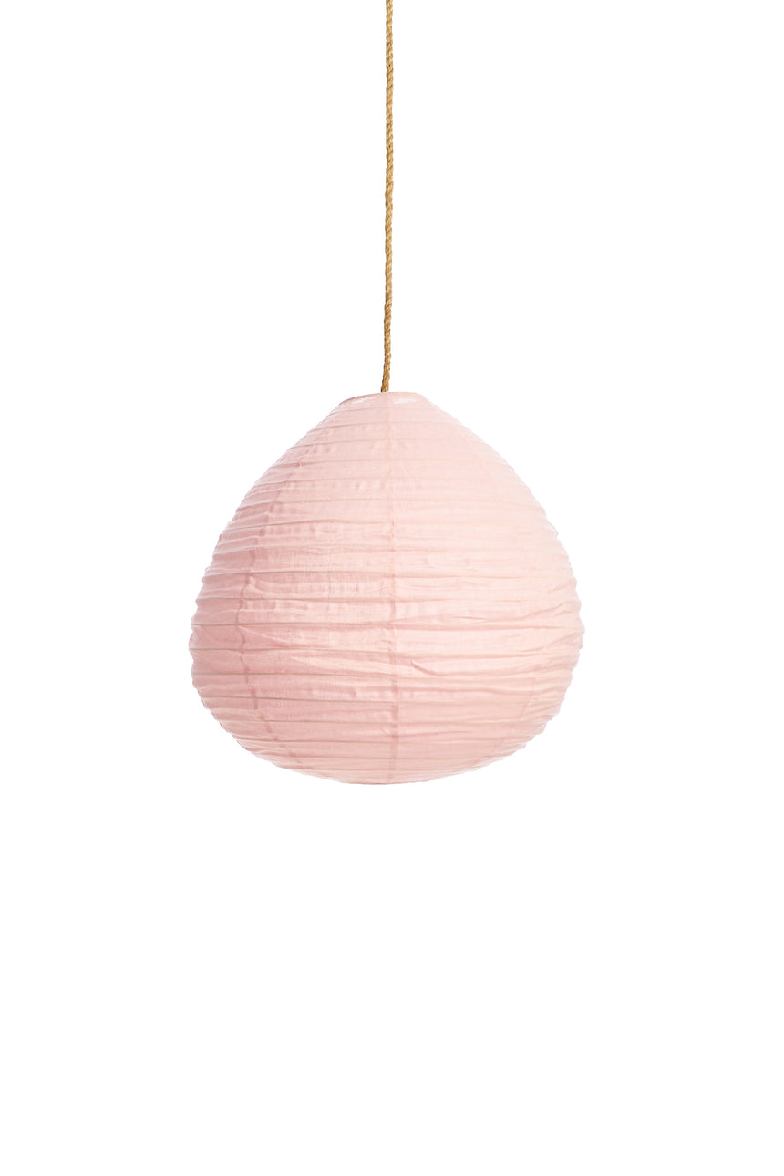 Linen Pink Pear Lantern
