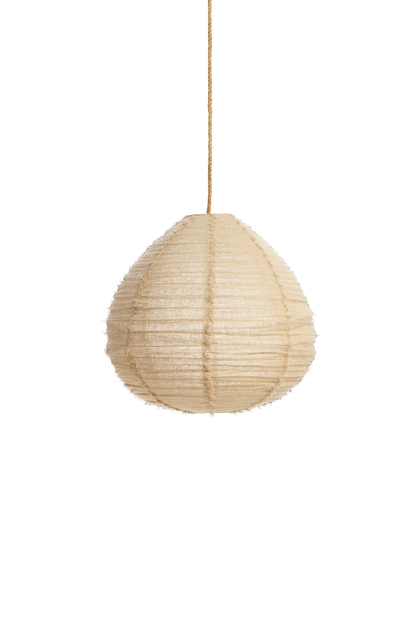 Linen Pear Lantern with Fringing