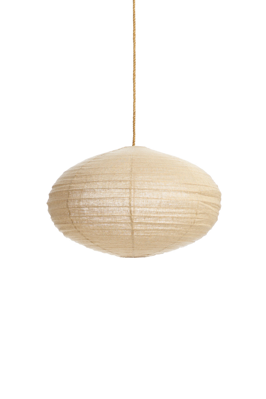 Linen Ivory Round Lantern