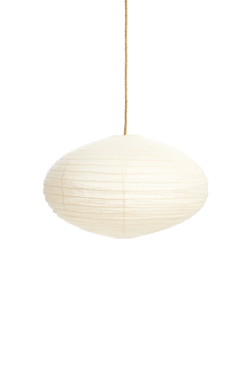 Linen Ivory Oval Lantern
