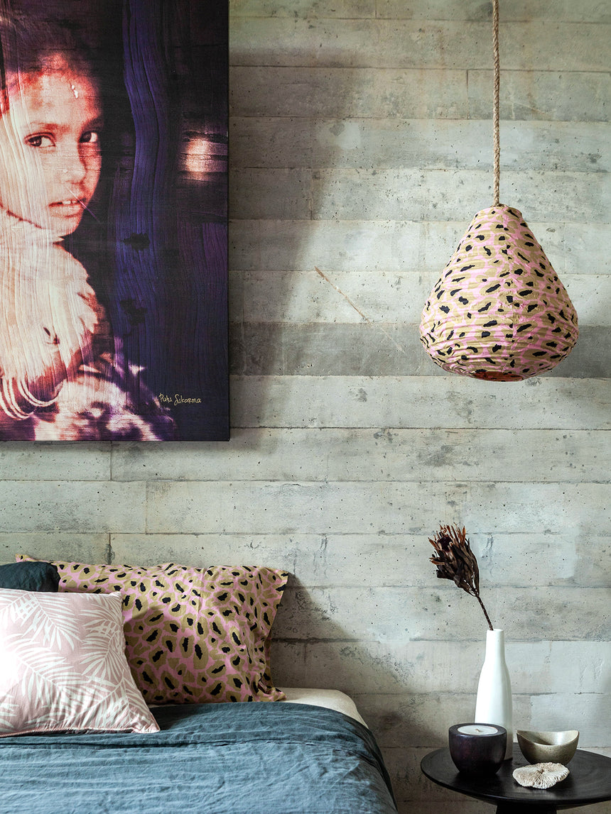 Cotton Pink Leopard Lanterns