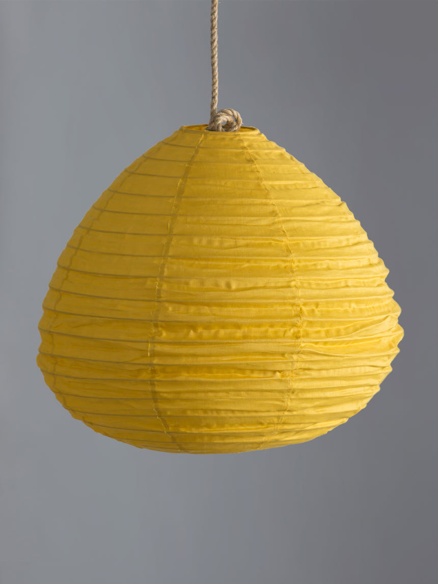 Linen Mustard Pear Lantern
