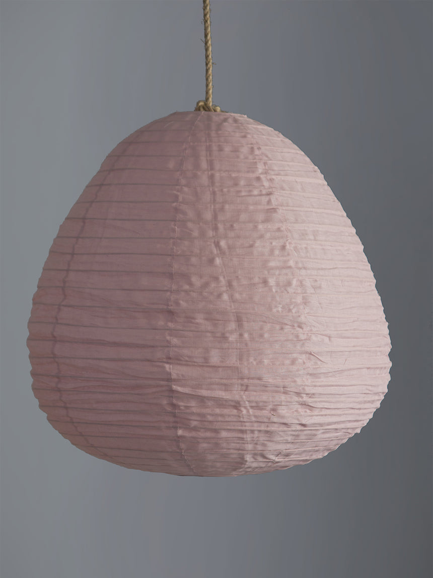 Linen Pink Pear Lantern